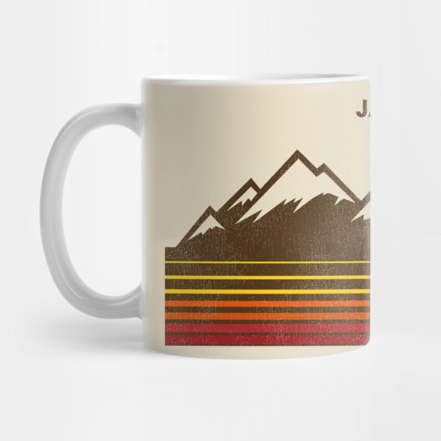 Retro Jackson Hole 70s/80s Style Skiing Stripe by darklordpug